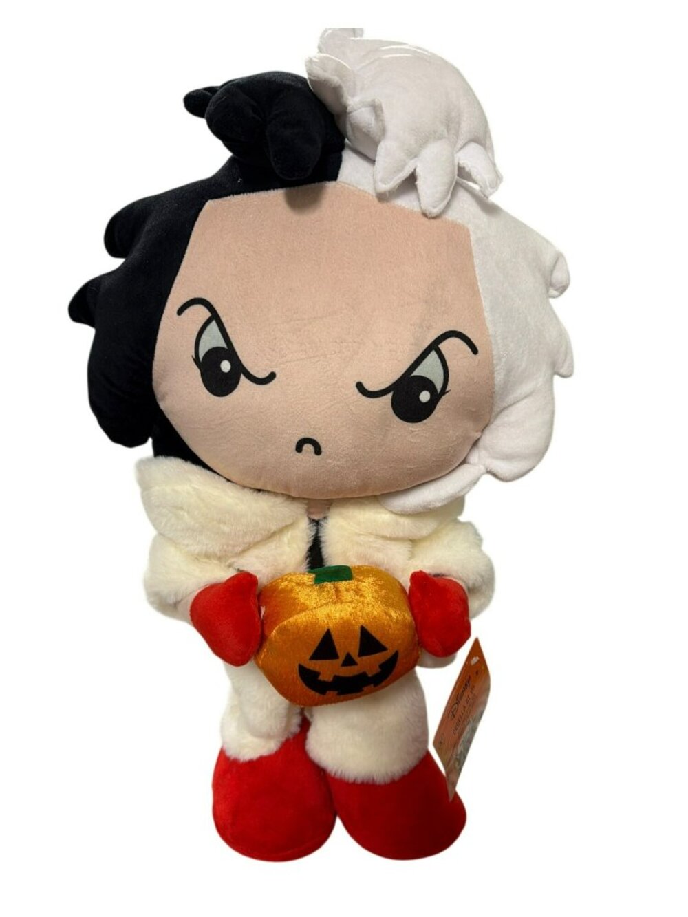 Disney Cruella De Vil Plush Halloween Greeter 23" New With Tags